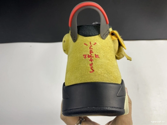 JORDAN YELLOW AIR TRAVIS SCOTT CN1084-300 X 6 0727